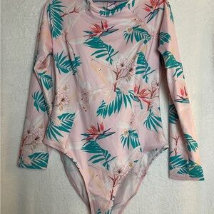 Cupshe Pink Floral Kids Bodysuit